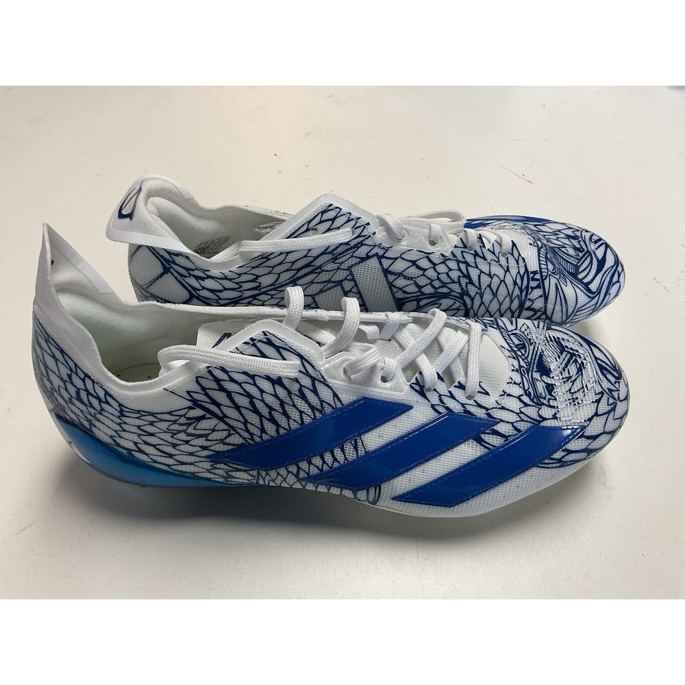 NEW Adidas Adizero Electric Men's Size 11.5 Football Cleats Royal Blue Shoes
